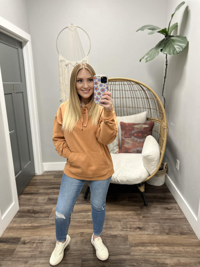 ROXY CLAY SHORESIDE OVERSIZED HOODIE
