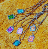 GET BACK NECKLACES RECTANGLE