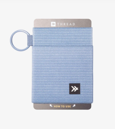 THREAD DUSTY BLUE ELASTIC WALLET