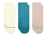 BUTTER LIGHT QUARTER 3 PACK STANCE SOCKS