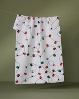 GEOMETRY HOLIDAY LIGHTS TEA TOWELS