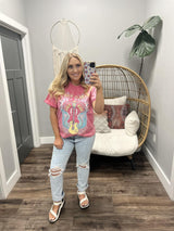 PINK WASHED WORLD TOUR GRAPHIC TEE