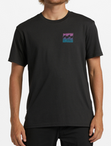 MEN'S BILLABONG CRAYON WAVE T-SHIRT BLACK