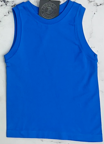 WHO AM I COBALT FULL LENGTH SO SMOOTH TANK TOP