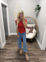 PENNY POLKA DOT DENIM JEANS