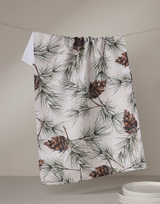 GEOMETRY EVERGREEN FROST TEA TOWEL