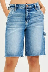 MADISON HIGH RISE CARGO BERMUDA SHORTS