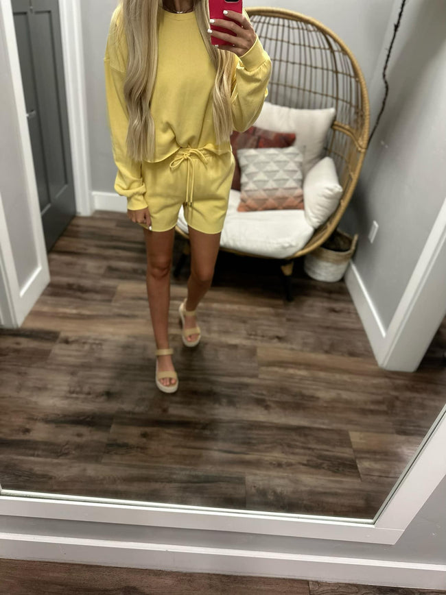 RVCA YELLOW TEST DRIVE SWEATSHIRT
