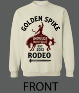SAND BROWN/BLACK GOLDEN SPIKE RODEO SWEATSHIRT