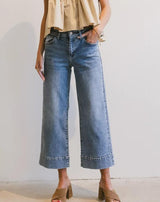 NESSA HIGH RISE WIDE LEG DENIM JEANS