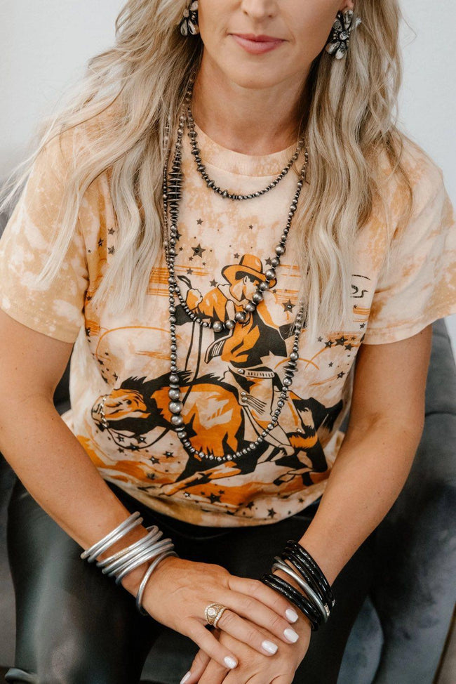 PINK LABEL STAR COWBOY GRAPHIC TEE
