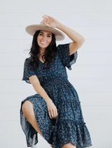 THE JEMMA TRUE BLUE FLORAL DRESS