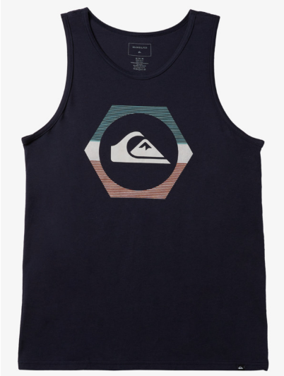 MENS QUIKSILVER NAVY BLAZER SHAPESHIFTER TANK TOP