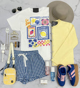 WHITE LA DOLCE VITA GRAPHIC TEE
