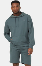 MENS TENTREE SOFT TERRY LIGHT HOODIE LIGHT URBAN GREEN EUCALYPTUS