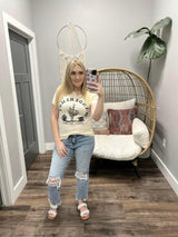 CREAM WANDERLUST GRAPHIC TEE