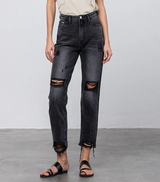 SAMI HIGH RISE MOM FIT ANKLE JEANS