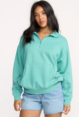 BILLABONG BLUE BIRD HULA HALF ZIP PULLOVER