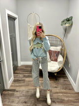 SAGE FISH KNIT SWEATER TOP