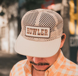 HOWLER BROS KHAKI FEEDSTORE TECH STRAPBACK HAT