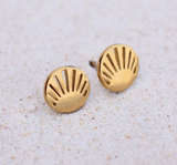 PURA VIDA CUTOUT SUNBURST STUD EARRINGS