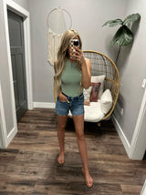 SAGE SEAM DETAIL TANK TOP