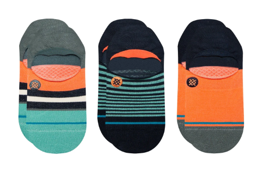 NEPTUNE 3 PACK CASUAL NO SHOW STANCE SOCKS