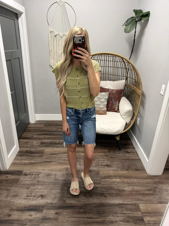ALEXIS HIGH RISE BERMUDA SHORTS