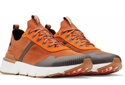 MENS SOREL KINETIC RUSH DARK AMBER SPARK ORANGE SHOES