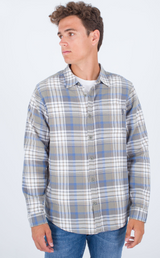 MENS HURLEY PORTLAND ARMY ORGANIC FLANNEL