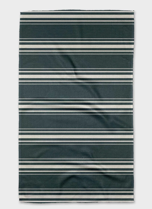DEEP BLUE FALL KITCHEN GEOMETRY TOWEL