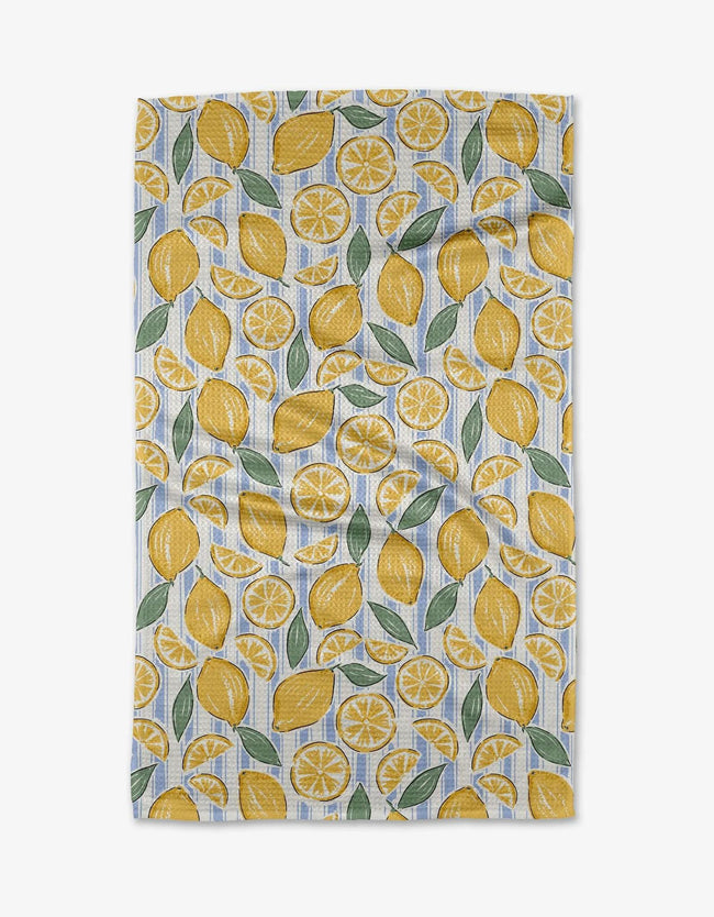 GEOMETRY SOUR LEMONS TEA TOWEL