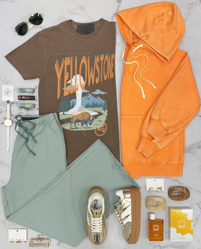 COCO BROWN YELLOWSTONE GRAPHIC TEE