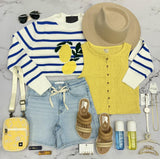 BILLABONG KELSEY LEMON TEXTURED TANK TOP