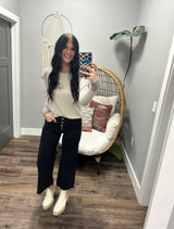 DANICA TAUPE RIBBED LONG SLEEVE TOP