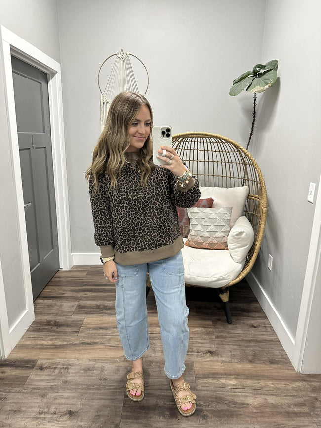 LISSA LEOPARD COCO SWEATSHIRT TOP