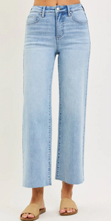 TOREY HIGH RISE LIGHT WASH DENIM