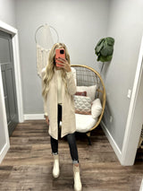 ELENA SUEDE CREAM DUSTER JACKET