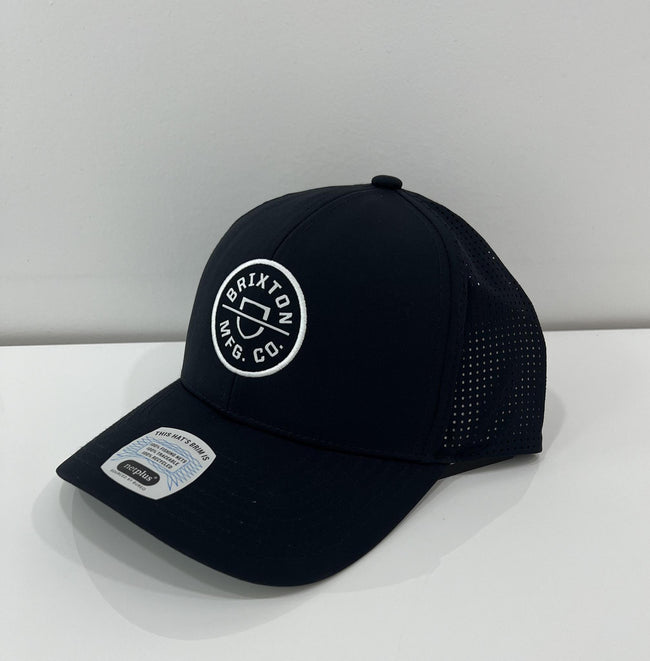 MENS BRIXTON BLACK CREST X MP SNAPBACK HAT