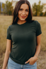 PERFECTLY PINE POINTELLE RIBBED TOP