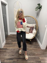 RINGER FLAG AMERICAN SWEATSHIRT TOP