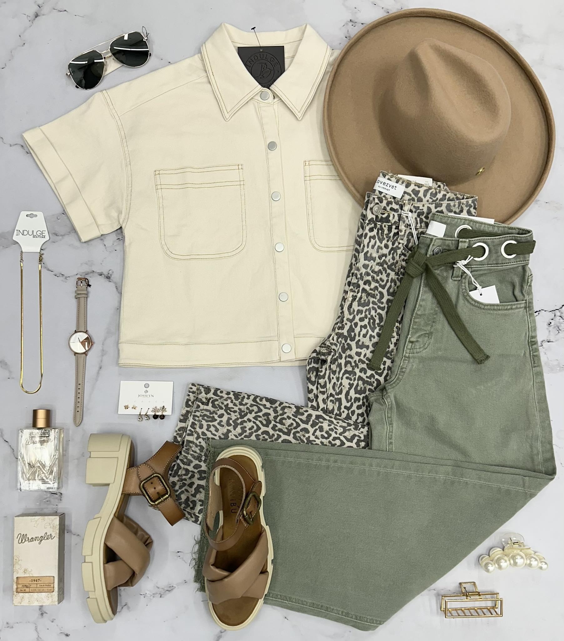 SWEET CREAM VANILLA BUTTON FRONT DENIM BLOUSE