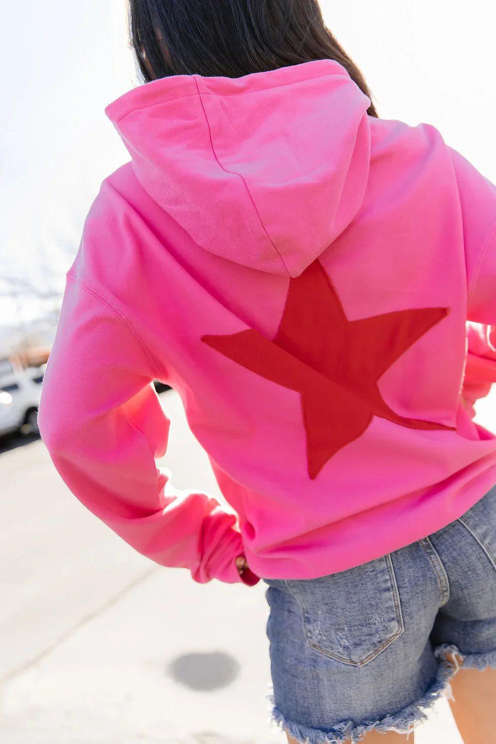 UNIVERSITY HOODIE STAR GIRL HOODIE TOP