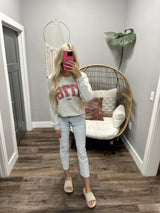 HEATHER GREY 1776 CREW SWEATSHIRT