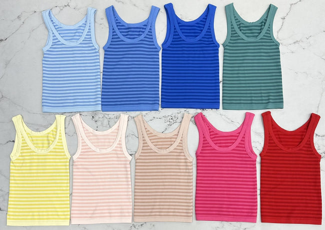MCKELL STRIPE REVERSIBLE TANK TOPS