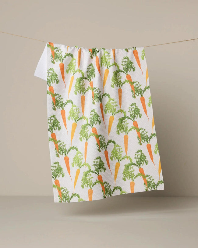 GEOMETRY HAPPY CARROTS TEA TOWEL