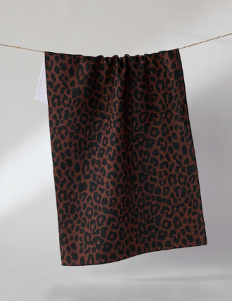 GEOMETRY MIDNIGHT SAFARI TEA TOWEL