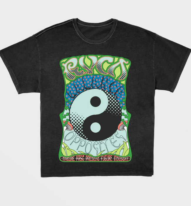 RVCA BAGGIE CHARCORAL SHORT SLEEVE TEE