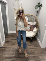 CHERRY ON TOP PEPLUM BLOUSE