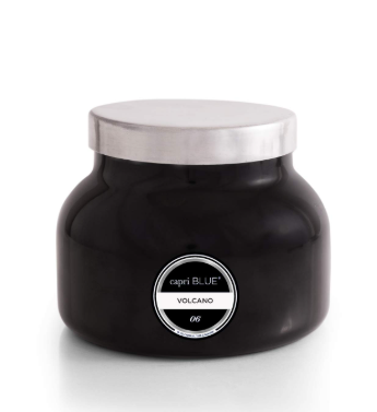 VOLCANO BLACK CAPRI BLUE CANDLE